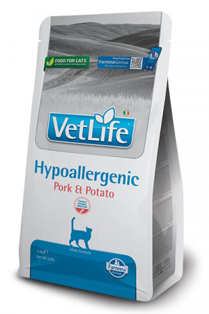 FARMINA VET Life Hypoallergenic Feline Pork & Potato - suché krmivo pro kočky - 1,5 kg