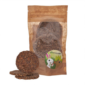 FACTORYHERBS Pastinákové sušenky s jitrocelem a lněným semínkem - pochoutka pro hlodavce a králíky - 70g