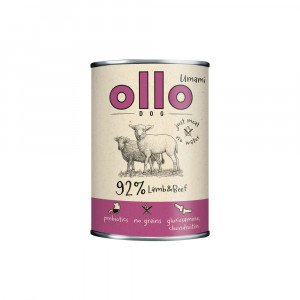 OLLO Umami Lamb and beef - vlhké krmivo pro psy - 850g