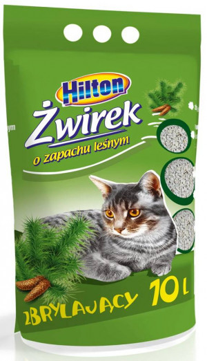 HILTON bentonitové hrudkující stelivo pro lesní kočky - 10 l