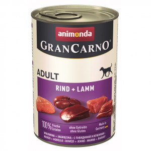 ANIMONDA GranCarno Adult Hovězí a jehněčí - mokré krmivo pro psy - 400 g