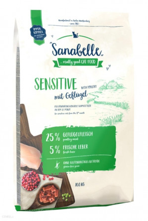 BOSCH Sanabelle Sensitive - suché krmivo pro kočky - 10 kg 