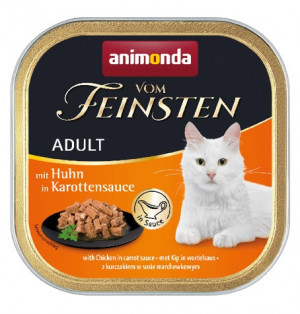ANIMONDA Vom Feinsten Adult Chicken in carrot sauce - mokré krmivo pro kočky - 100g