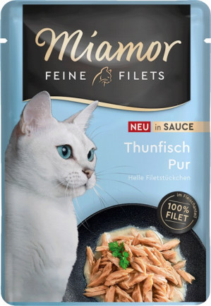 MIAMOR Fine Filets Tuna in sauce - mokré krmivo pro kočky - 100g