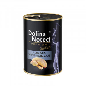 DOLINA NOTECI Premium Sterilised Rich in guinea fowl - mokré krmivo pro kočky - 400g