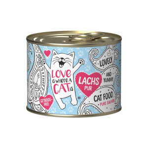 LOVE IS WHERE A CAT IS® Salmon - mokré krmivo pro kočky - 190g