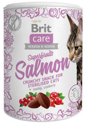 BRIT Care Superfruits Salmon - pamlsek pro kočky - 100 g