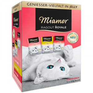 MIAMOR Ragout Royale Adult Mix in jelly - mokré krmivo pro kočky - 12x100g 