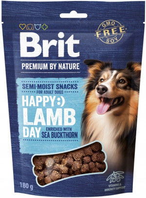 BRIT Premium Dog Snack Jehněčí s Rakytníkem - pamlsky pro psy - 180g