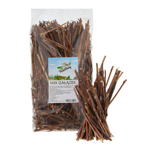FACTORYHERBS HeroBunny MIX větviček - pochoutka pro hlodavce a králíka - 500 g
