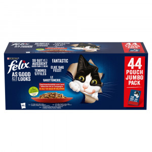 PURINA Felix Fantastic Mix in jelly - mokré krmivo pro kočky - 44 x 85g