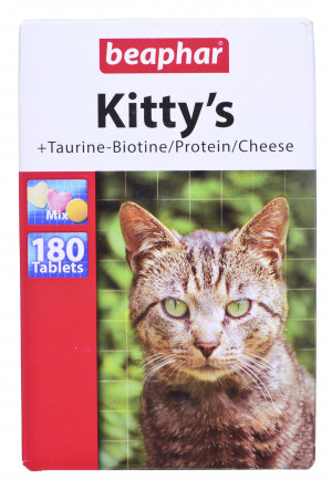 Beaphar Kitty's Mix vitamínové tablety pro kočky - 180 ks.