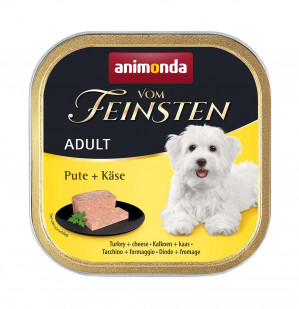 ANIMONDA Vom Feinsten Turkey with cheese - vlhké krmivo pro psy - 150g