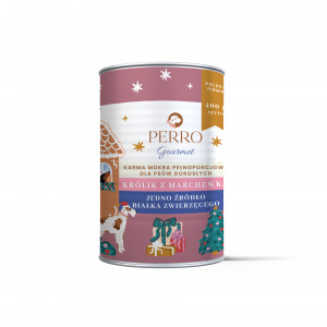 PERRO Gourmet Rabbit with carrot - vlhké krmivo pro psy - 400g