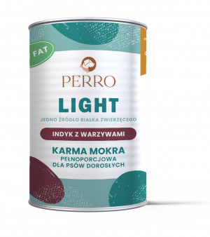 PERRO Light Turkey with vegetables - vlhké krmivo pro psy - 400g