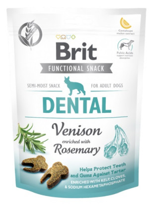 BRIT Functional Snack Dental Venison - pochoutka pro psy - 150g