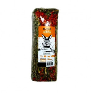 RECEK Meadow hay with carrot - seno pro hlodavce - 1kg
