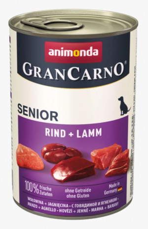 ANIMONDA GranCarno Senior Beef with lamb - mokré krmivo pro psy - 400g