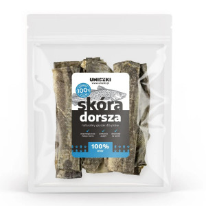 UNISZKI Kůže z tresky - pochoutka pro psa - 100g