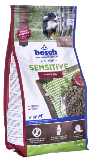 Bosch 5219001 suché krmivo pro psy Dospělý Jehněcí, Rýže 1 kg
