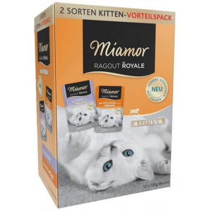 MIAMOR Ragout Royale Kitten Mix in jelly - mokré krmivo pro kočky - 12x100g