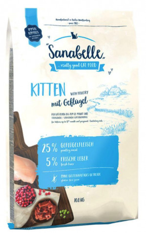 BOSCH Sanabelle Kitten s drůbežím - suché krmivo pro koťata - 10 kg