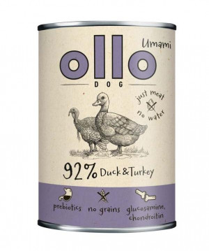 OLLO Umami Duck and turkey - vlhké krmivo pro psy - 400g