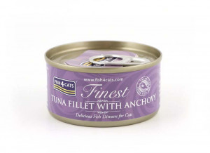 FISH4CATS Tuna fillet with anchovy - mokré krmivo pro kočky - 70g