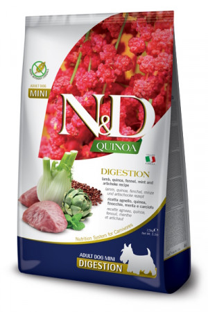 FARMINA N&D N&D Quinoa Digestion Lamb Mini Adult - Suché krmivo pro psy - 800g