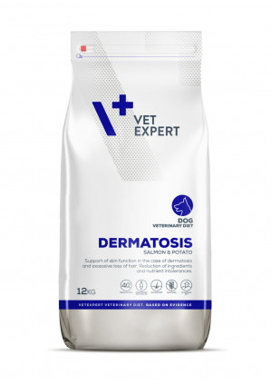 VET EXPERT Veterinary Diet Dermatosis Dog Losos & Brambor - suché krmivo pro psy - 12 kg