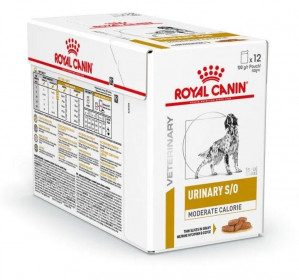 ROYAL CANIN Dog Urinary S/O Moderate Calorie - vlhké krmivo pro psy - 12 x 100g