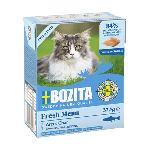 BOZITA Fresh Menu Sterilised Arctic char - mokré krmivo pro kočky - 370g