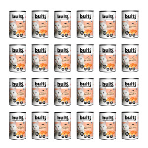 BULTI Rich in salmon - mokré krmivo pro kočky - 24x400g