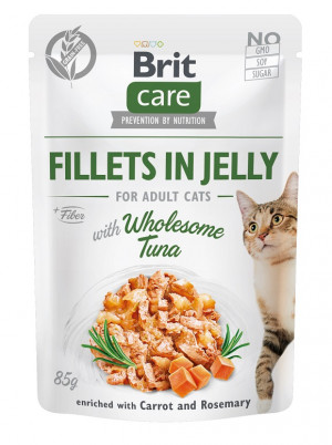 BRIT Care Fillets in Jelly tuňákové filety - vlhké krmivo pro kočky - 85 g