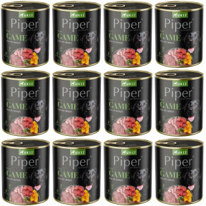 DOLINA NOTECI Piper Animals se zvěřinou a dýní - vlhké krmivo pro psy - 12x800g