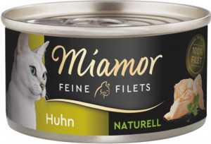 MIAMOR Feine Filets Naturell Chicken - mokré krmivo pro kočky - 80g