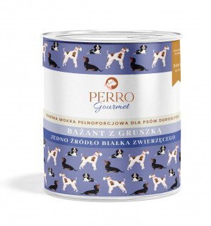 PERRO Gourmet Pheasant with pear - mokré krmivo pro psy - 800g