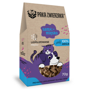 PAKA ZWIERZAKA Samo Mięsko Rabbit - pamlsek pro psa - 70g