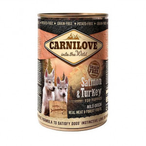 CARNILOVE Into the Wild Salmon & Turkey for Puppies - vlhké krmivo pro psy - 400g