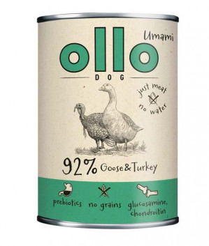 OLLO Umami Goose and turkey - vlhké krmivo pro psy - 400g