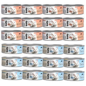 BULTI Mielonka MIX Fish Flavours - vlhké krmivo pro kočky - 24x85g