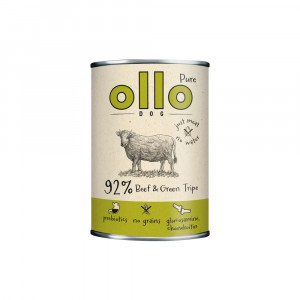 OLLO Pure Beef and Green tripe - vlhké krmivo pro psy - 400g
