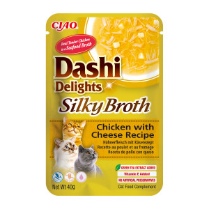INABA CAT Dashi Delights Silky Broth Chicken with Cheese - pochoutka pro kočky - 40g