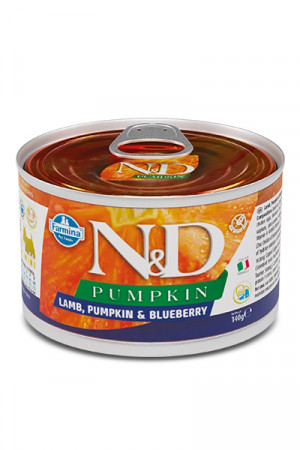 FARMINA N&D Dog Lamb, Pumpkin, Blueberry Adult Mini – vlhké krmivo pro psy – 140g