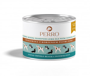 PERRO Beef with parsley root - mokré krmivo pro psy - 410g