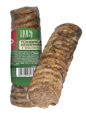 MACED Trachea stuffed with beef - žvýkačka pro psa - 120g