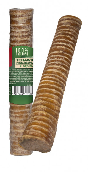 MACED Trachea stuffed with goose - žvýkačka pro psa - 150g