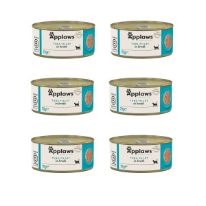 APPLAWS Tuna fillet in broth - mokré krmivo pro kočky - 6x70g
