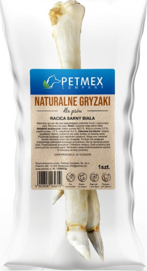 PETMEX Roe deer's hoof white - pamlsek pro psa - 300g