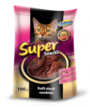 HILTON Soft duck cookies - pamlsek pro kočky - 100g